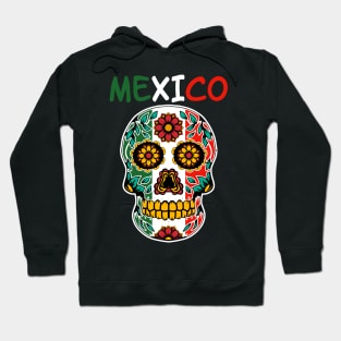 Sugar skull mexico flag Cinco de mayo Hoodie